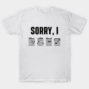 Sorry I DGAF - Funny guitar music T-Shirt